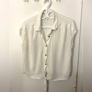 White button down blouse